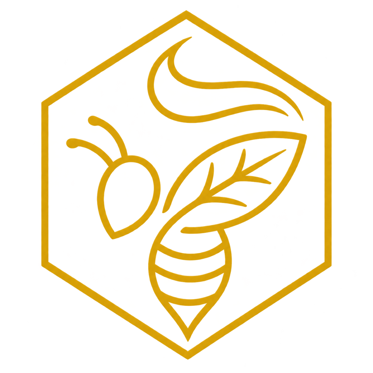 BAMG bee and leaf emblem